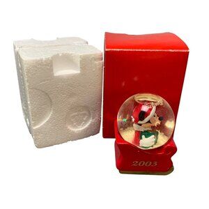 Disney 2003 JCPenney Exclusive Mickey Mouse Santa Snow Globe